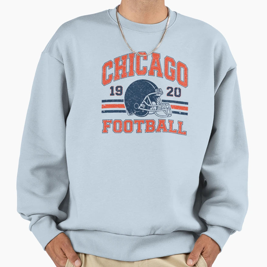 Chicago Football Est 1920 Sweatshirt - Fun Novelty Design Men Women - T-Shirt, Sweatshirt, Hoodie