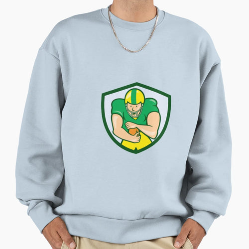 American Football Running Back Shield Sweatshirt - Streetwear Style Unisex - T-Shirt, Sweatshirt, Hoodie
