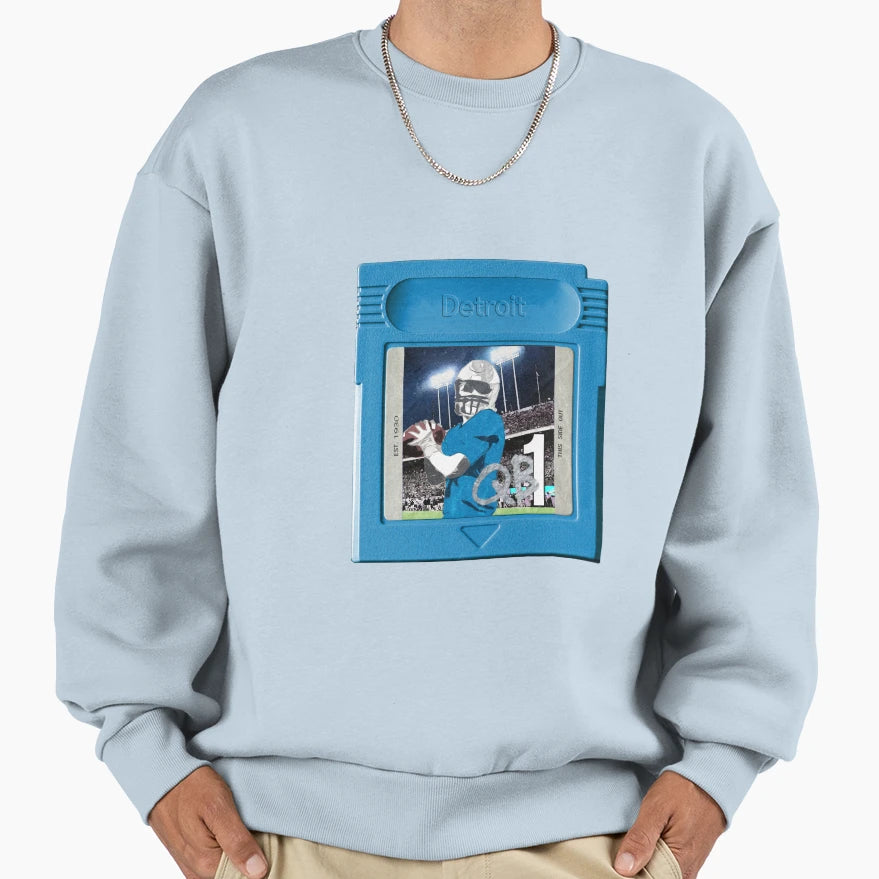 Football Detroit Sweatshirt - Aesthetic Graphic for Adults - T-Shirt, Sweatshirt, Hoodie
