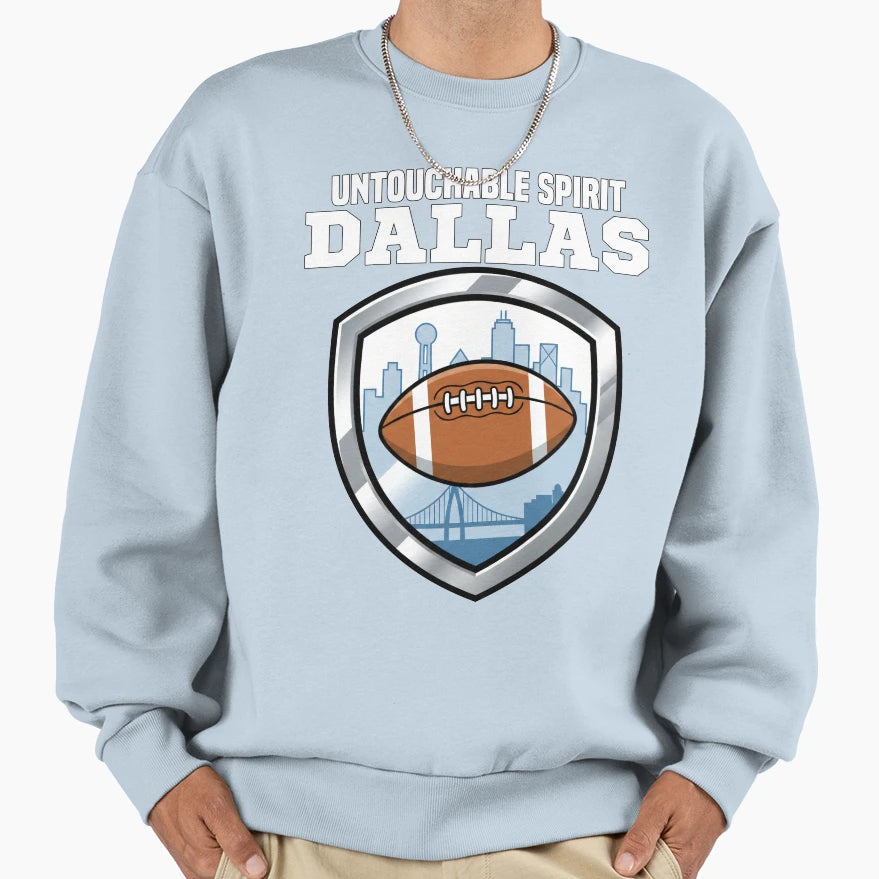 Dallas Untouchable Spirit Texas Sweatshirt - Minimalist Print for Adults - T-Shirt, Sweatshirt, Hoodie