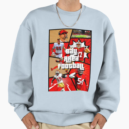Bay Area Football Sweatshirt - Novelty Apparel Men Women - T-Shirt, Sweatshirt, Hoodie