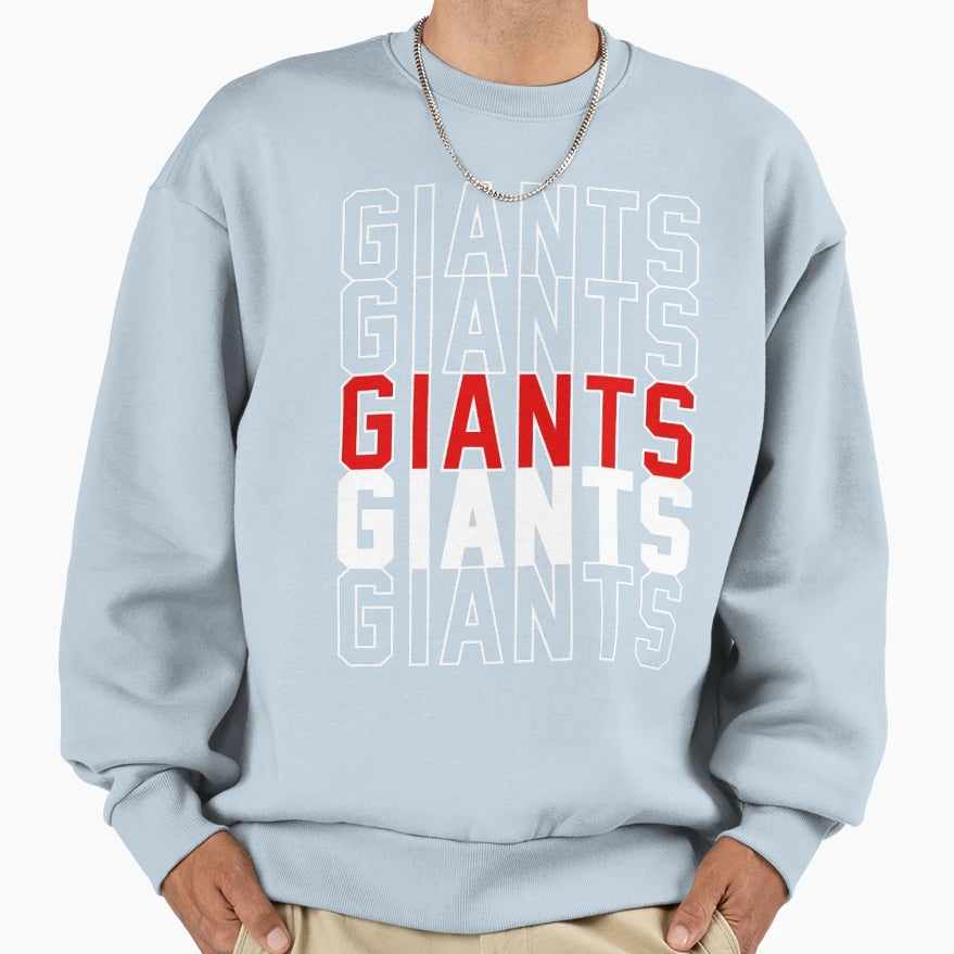 Art New York Giants Sweatshirt - Casual Everyday Wear Men Women - T-Shirt, Sweatshirt, Hoodie