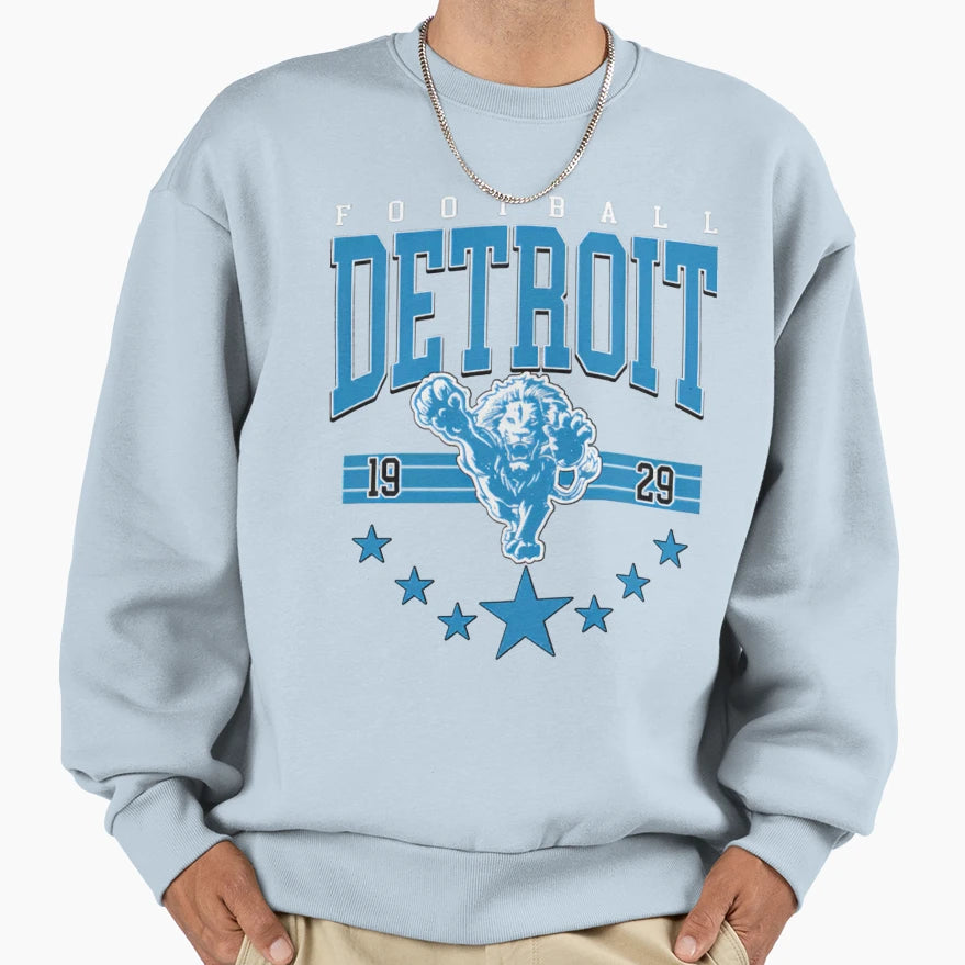Football Detroit Lions Sweatshirt - Custom Art Print for Adults - T-Shirt, Sweatshirt, Hoodie