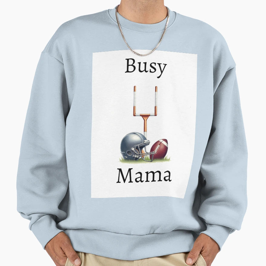 Football Mom Frenzy Bold Devoted Sweatshirt - Aesthetic Graphic for Adults - T-Shirt, Sweatshirt, Hoodie