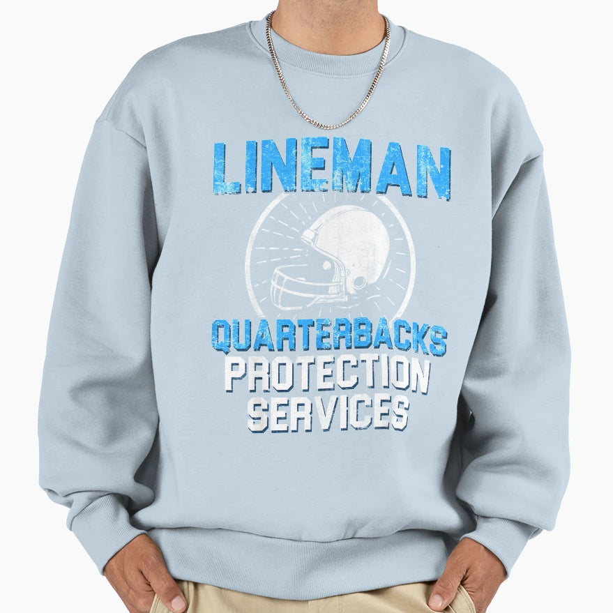Lineman Protection Offensive Sweatshirt - Unique Graphic for Adults - T-Shirt, Sweatshirt, Hoodie