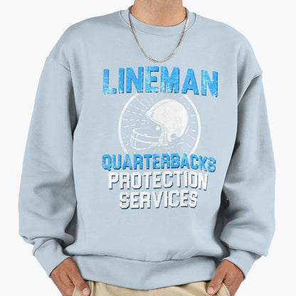 Lineman Protection Offensive Sweatshirt - Unique Graphic for Adults - T-Shirt, Sweatshirt, Hoodie
