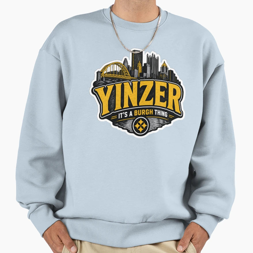 Pittsburgh Skyline Bridge Black Sweatshirt - Minimalist Print Men Women - T-Shirt, Sweatshirt, Hoodie