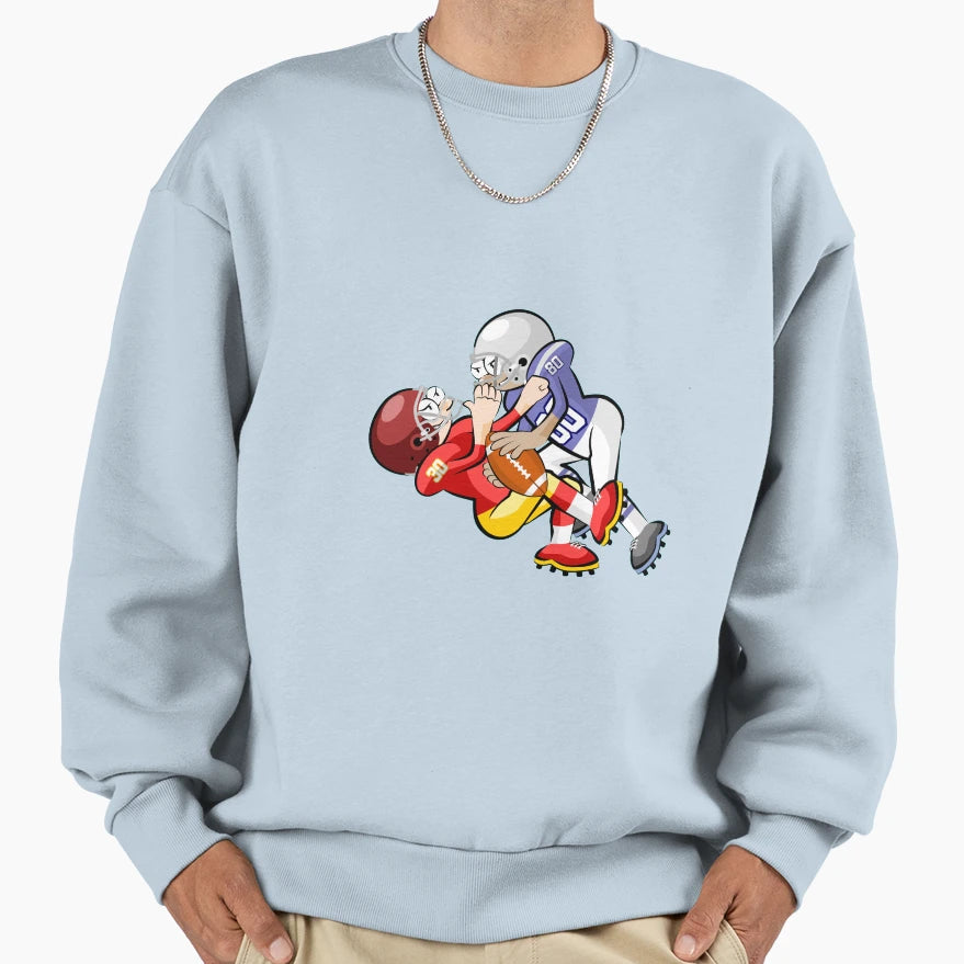 American Football Cartoon 20 41 Sweatshirt - Aesthetic Graphic Unisex - T-Shirt, Sweatshirt, Hoodie