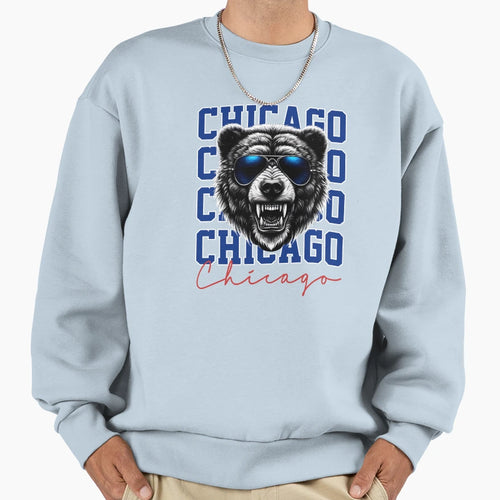 Bear Spirit Fierce Sunglasses Cap Sweatshirt - Custom Art Print Men Women - T-Shirt, Sweatshirt, Hoodie
