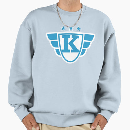 Superhero Letter K Stars And Wings Sweatshirt - Custom Art Print Men Women - T-Shirt, Sweatshirt, Hoodie