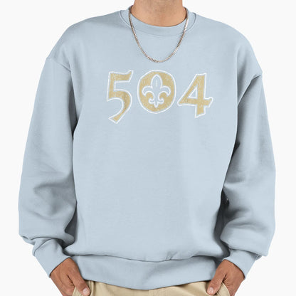 504 New Orleans Football Nola Sweatshirt - Aesthetic Graphic Men Women - T-Shirt, Sweatshirt, Hoodie