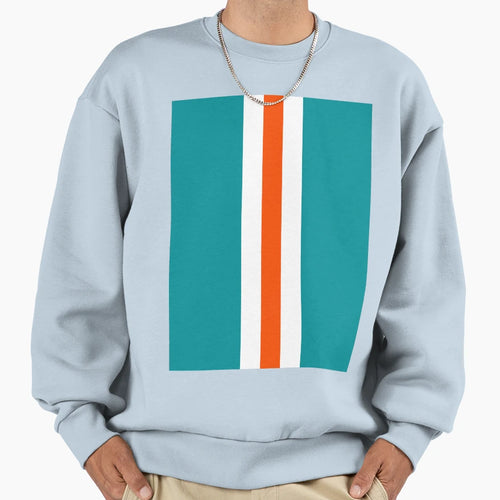 American Football Stripes Miami Sweatshirt - Novelty Apparel for Adults - T-Shirt, Sweatshirt, Hoodie