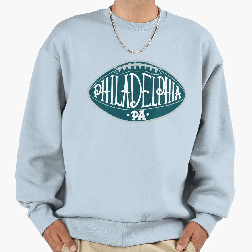 Philadelphia Pa Hand Drawn Sweatshirt - Casual Everyday Wear for Adults - T-Shirt, Sweatshirt, Hoodie