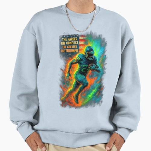 Greater Triumph American Football Sweatshirt - Minimalist Print for Adults - T-Shirt, Sweatshirt, Hoodie