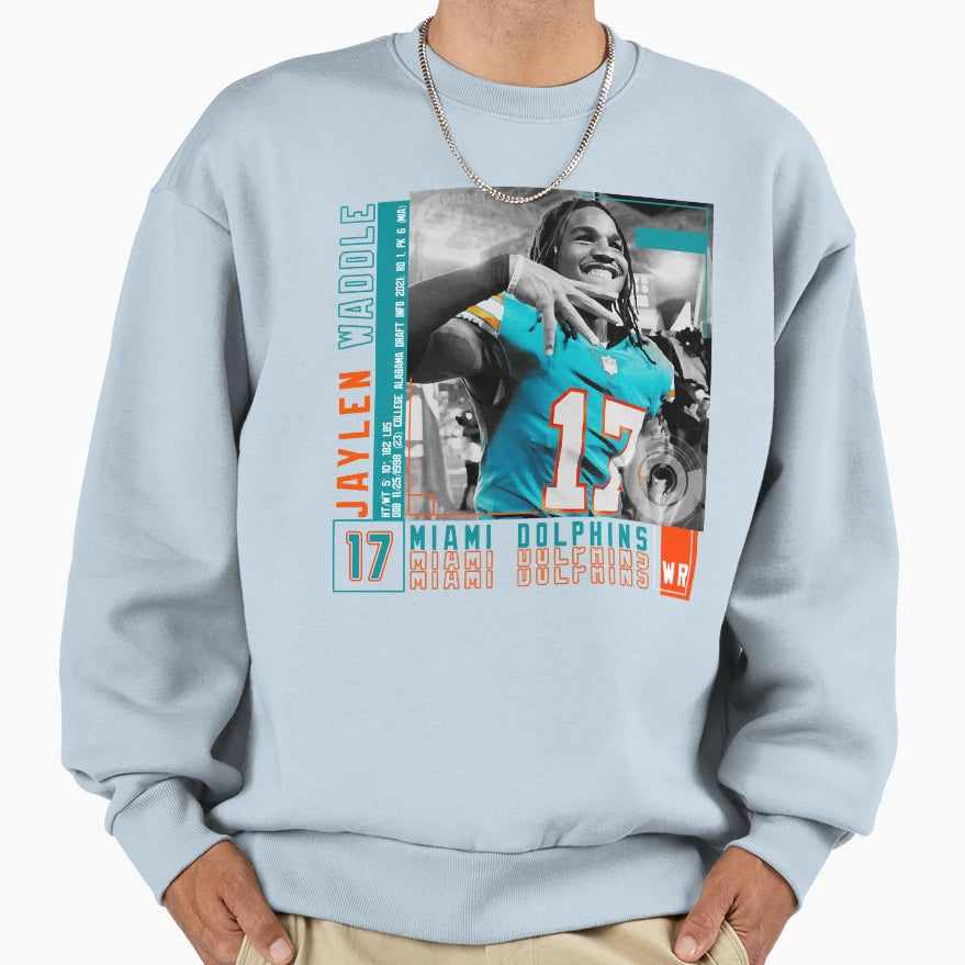 Jaylen Waddle Jaylen Waddle Sweatshirt - Fun Novelty Design for Adults - T-Shirt, Sweatshirt, Hoodie