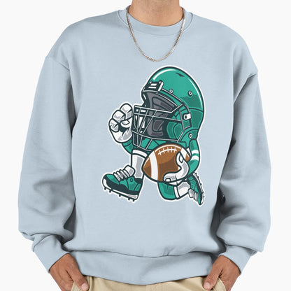 Football Player Sweatshirt - Casual Everyday Wear Unisex - T-Shirt, Sweatshirt, Hoodie