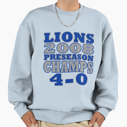 Funny Lions Football Preseason Sweatshirt - Unique Graphic for Adults - T-Shirt, Sweatshirt, Hoodie