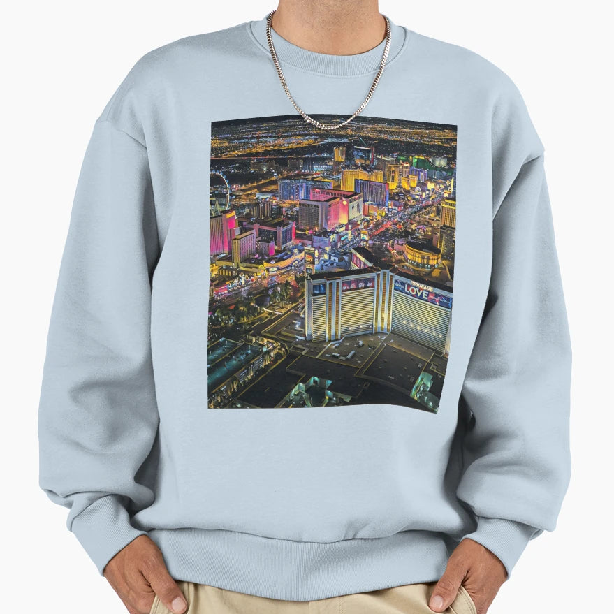 Las Vegas Strip Sweatshirt - Graphic Print Unisex - T-Shirt, Sweatshirt, Hoodie