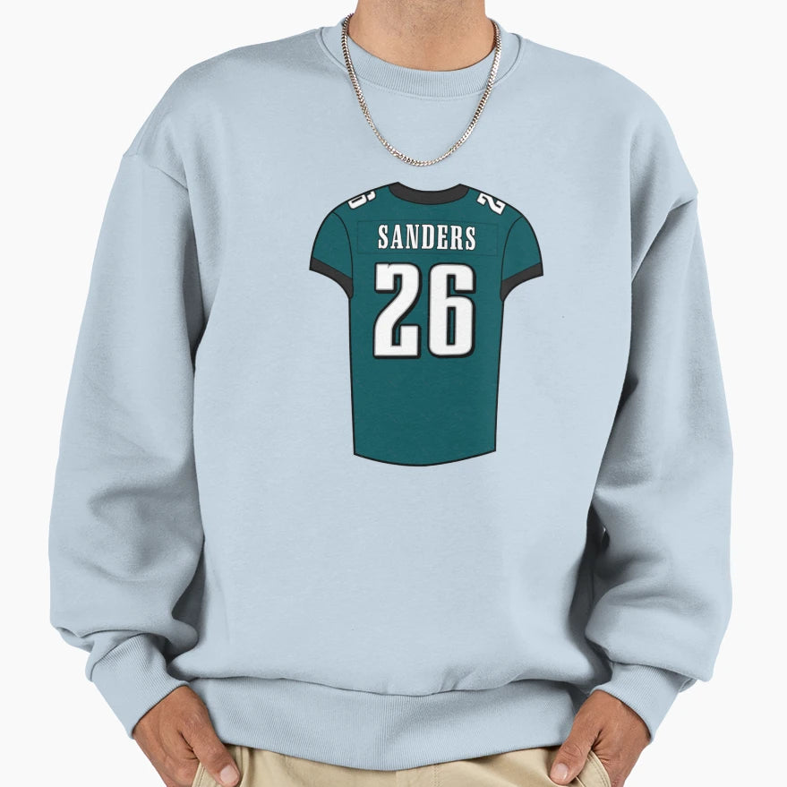 Miles Sanders Home Jersey Sweatshirt - Unique Graphic Unisex - T-Shirt, Sweatshirt, Hoodie