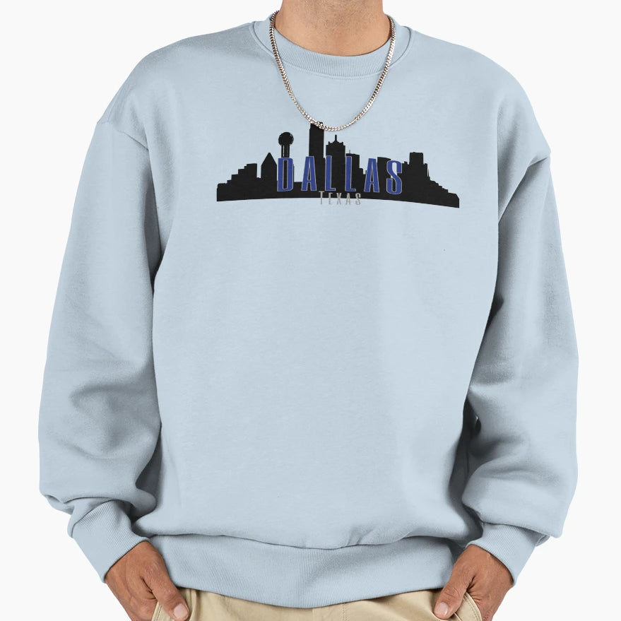 Dallas Texas Sweatshirt - Aesthetic Graphic for Adults - T-Shirt, Sweatshirt, Hoodie