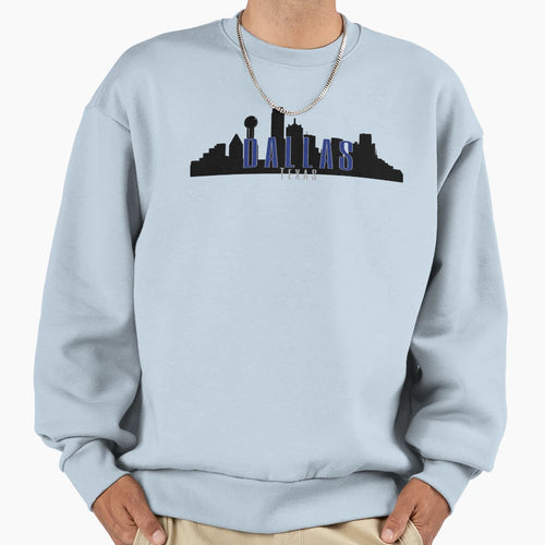 Dallas Texas Sweatshirt - Aesthetic Graphic for Adults - T-Shirt, Sweatshirt, Hoodie