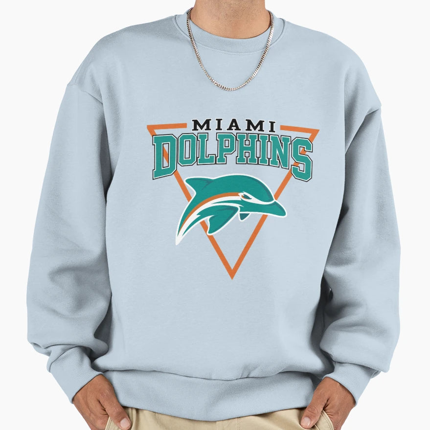 Art Miami Dolphins Sweatshirt - Graphic Print Men Women - T-Shirt, Sweatshirt, Hoodie