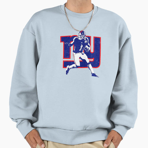 College Football Athlete Running Sweatshirt - Fun Novelty Design Men Women - T-Shirt, Sweatshirt, Hoodie