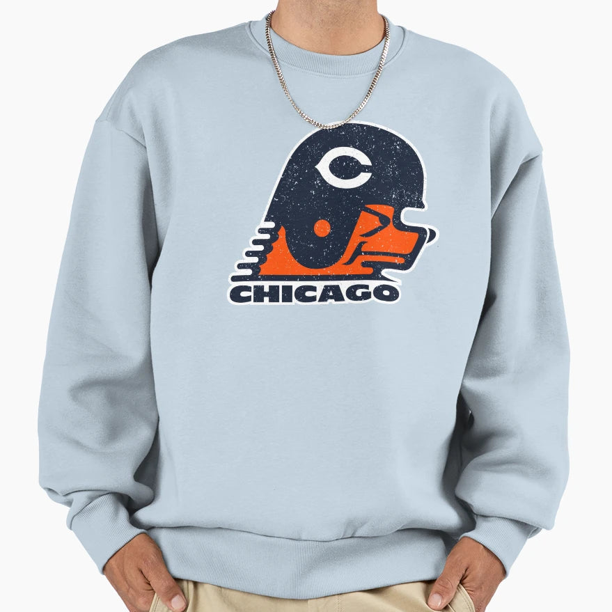 Da Bears Throwback Szn White Sweatshirt - Minimalist Print for Adults - T-Shirt, Sweatshirt, Hoodie