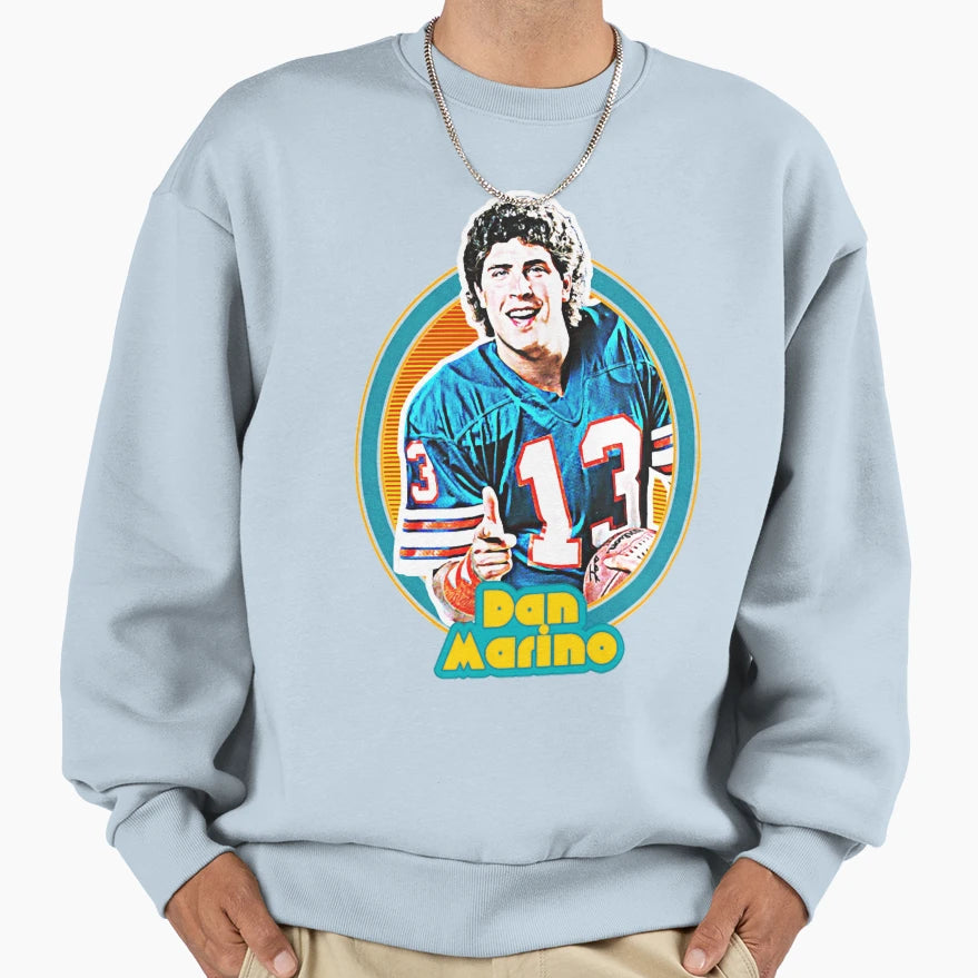 Dan Marino 80S Football Sweatshirt - Casual Everyday Wear Unisex - T-Shirt, Sweatshirt, Hoodie