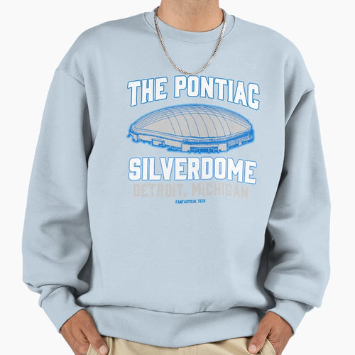 Pontiac Silverdome Detroit Sweatshirt - Aesthetic Graphic for Adults - T-Shirt, Sweatshirt, Hoodie