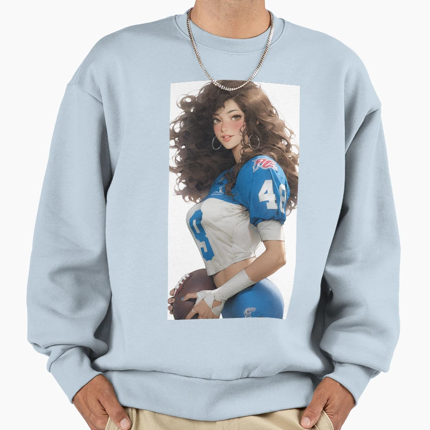American Football Player Sweatshirt - Novelty Apparel Unisex - T-Shirt, Sweatshirt, Hoodie