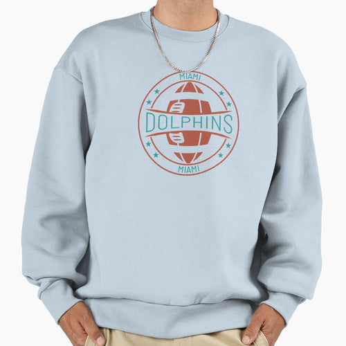 Miami Dolphins Sweatshirt - Minimalist Print for Adults - T-Shirt, Sweatshirt, Hoodie