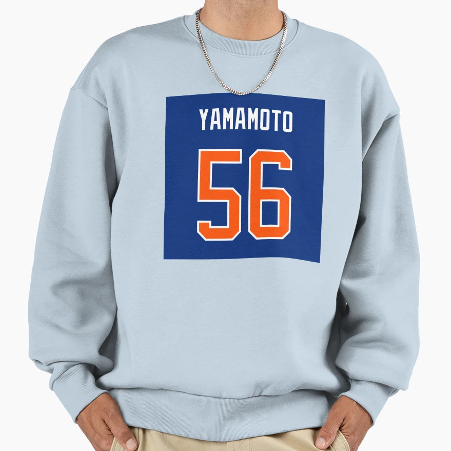 Kailer Yamamoto Blue Home Sweatshirt - Streetwear Style Unisex - T-Shirt, Sweatshirt, Hoodie