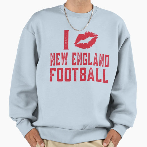 I Love New England Football Sweatshirt - Unique Graphic for Adults - T-Shirt, Sweatshirt, Hoodie