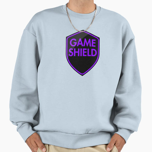 Game Shield Purple Sweatshirt - Graphic Print for Adults - T-Shirt, Sweatshirt, Hoodie
