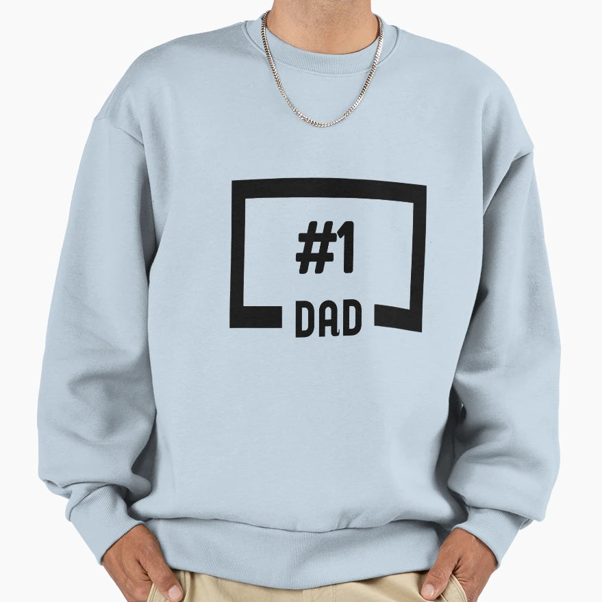 Number One Dad Sweatshirt - Graphic Print Unisex - T-Shirt, Sweatshirt, Hoodie