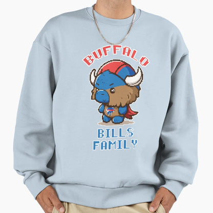 Buffalo Bills Mascot Family Sweatshirt - Streetwear Style Men Women - T-Shirt, Sweatshirt, Hoodie