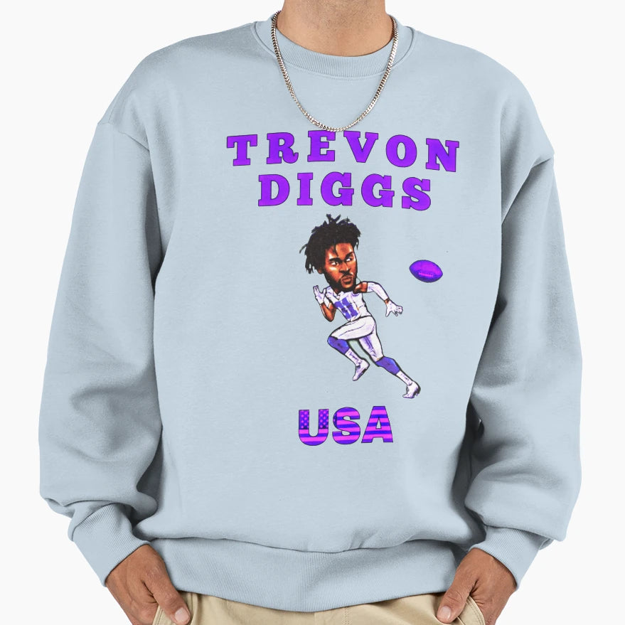 Trevon Diggs Usa Sweatshirt - Fun Novelty Design Men Women - T-Shirt, Sweatshirt, Hoodie