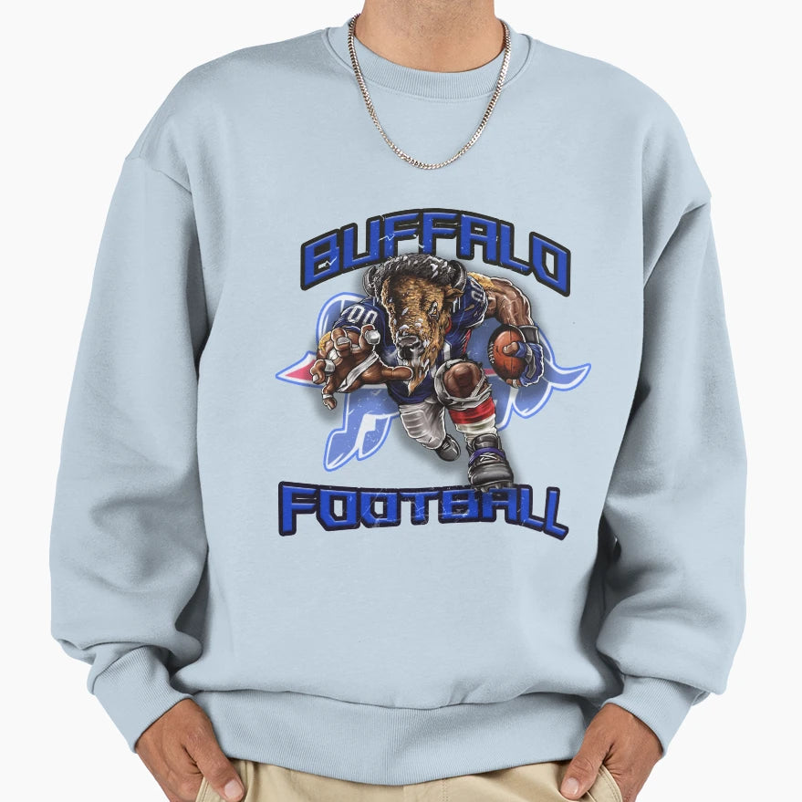 Buffalo Football Sweatshirt - Casual Everyday Wear for Adults - T-Shirt, Sweatshirt, Hoodie