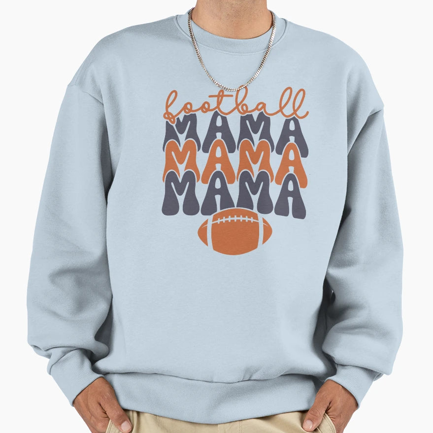 Football Mama Sweatshirt - Minimalist Print for Adults - T-Shirt, Sweatshirt, Hoodie