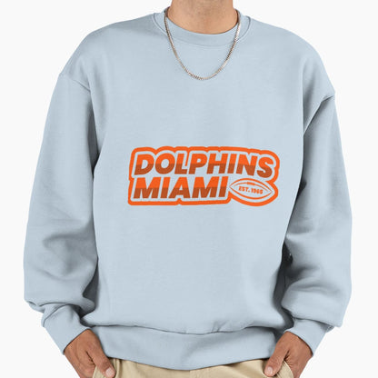 Art Miami Dolphins Sweatshirt - Trendy Graphic Men Women - T-Shirt, Sweatshirt, Hoodie