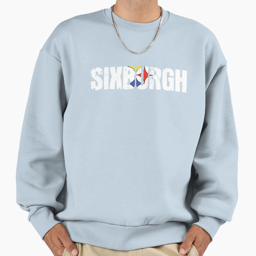 Sixburgh Pittsburgh Football Sweatshirt - Unique Graphic Men Women - T-Shirt, Sweatshirt, Hoodie