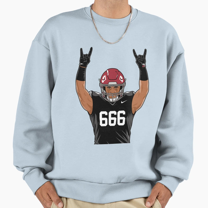Heavy Metal American Football Sweatshirt - Casual Everyday Wear Unisex - T-Shirt, Sweatshirt, Hoodie
