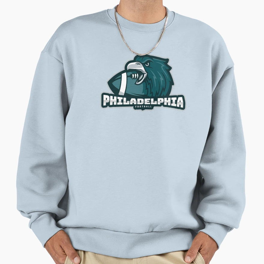 Philadelphia Football Sweatshirt - Aesthetic Graphic Men Women - T-Shirt, Sweatshirt, Hoodie