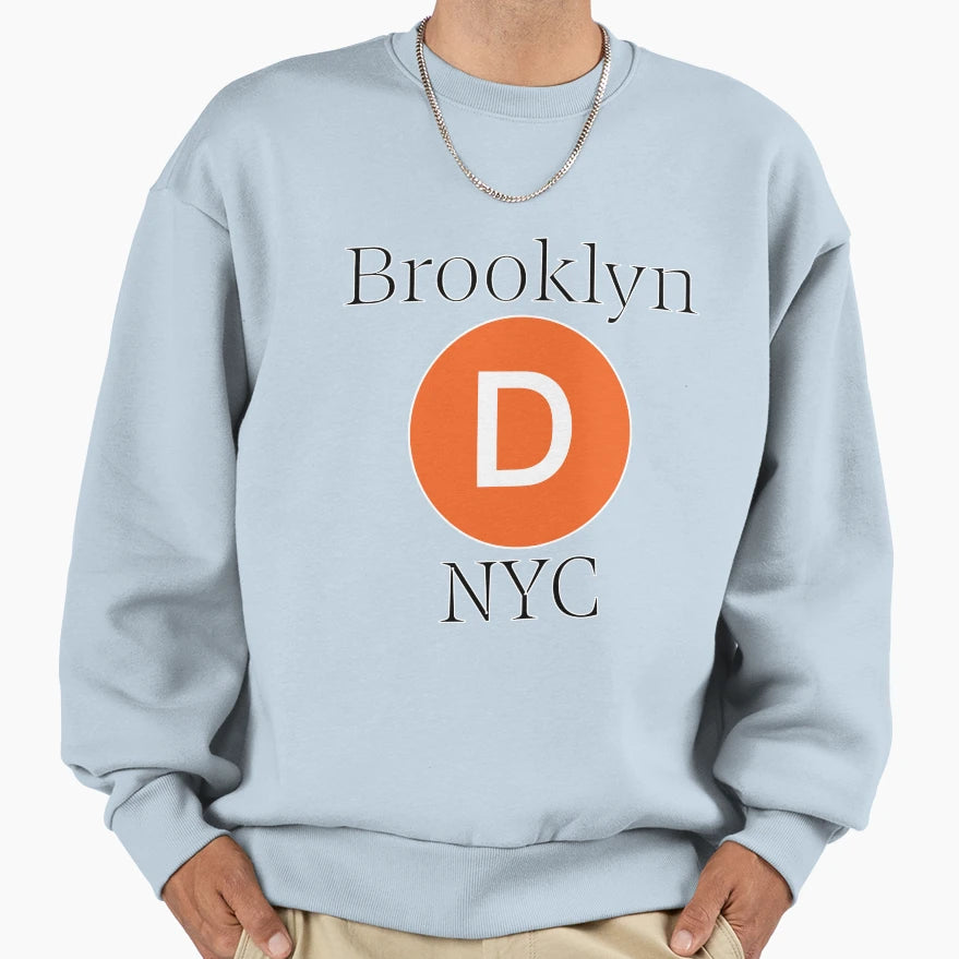 Brooklyn D Nyc Sweatshirt - Aesthetic Graphic Unisex - T-Shirt, Sweatshirt, Hoodie
