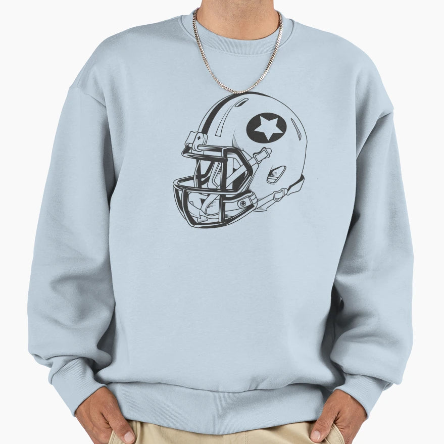 Rugby Helmet Scrum Cap Sweatshirt - Casual Everyday Wear for Adults - T-Shirt, Sweatshirt, Hoodie