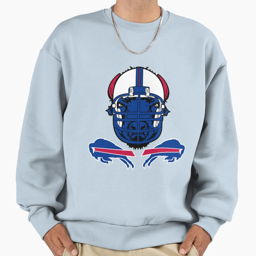 Bills Head Sweatshirt - Aesthetic Graphic for Adults - T-Shirt, Sweatshirt, Hoodie