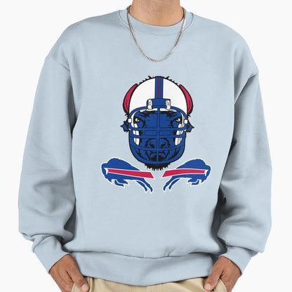 Bills Head Sweatshirt - Aesthetic Graphic for Adults - T-Shirt, Sweatshirt, Hoodie