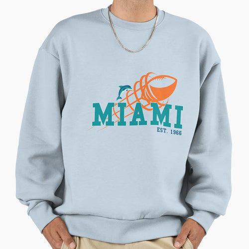 Miami Sports Team Est 1966 Sweatshirt - Casual Everyday Wear Men Women - T-Shirt, Sweatshirt, Hoodie