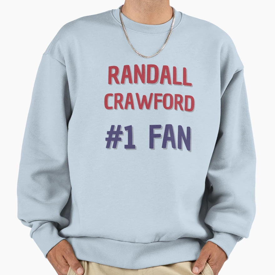 Randall Crawford 1 Fan Sweatshirt - Unique Graphic Unisex - T-Shirt, Sweatshirt, Hoodie